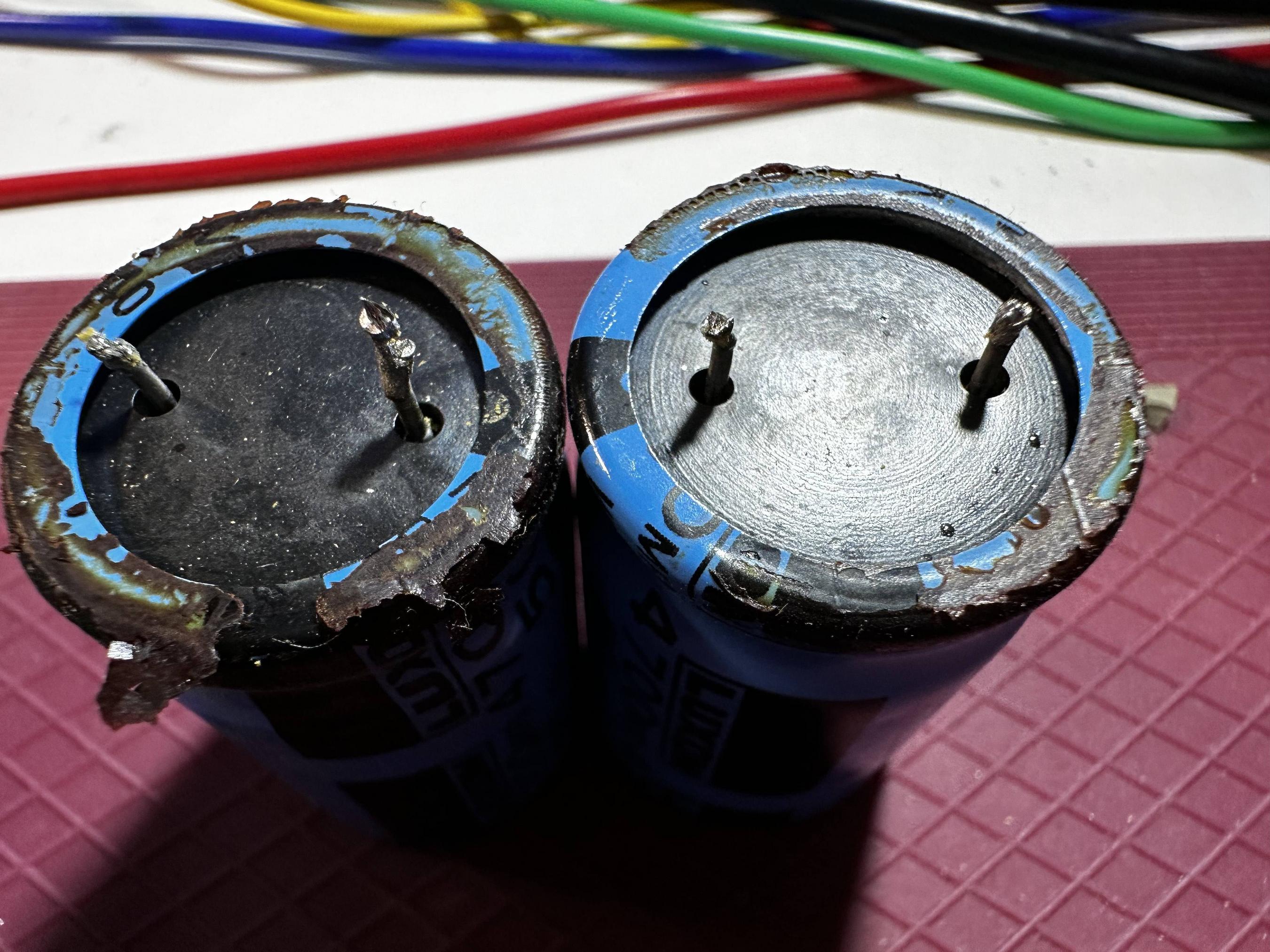 Is this really electrolytic capacitor leakage? - Electrical Engineering