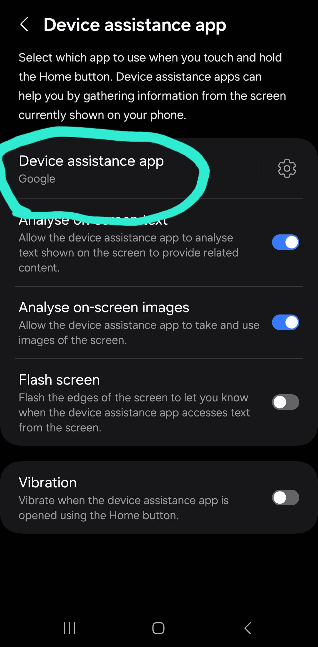 How to stop disabled Google Assistant popping up on home button long
