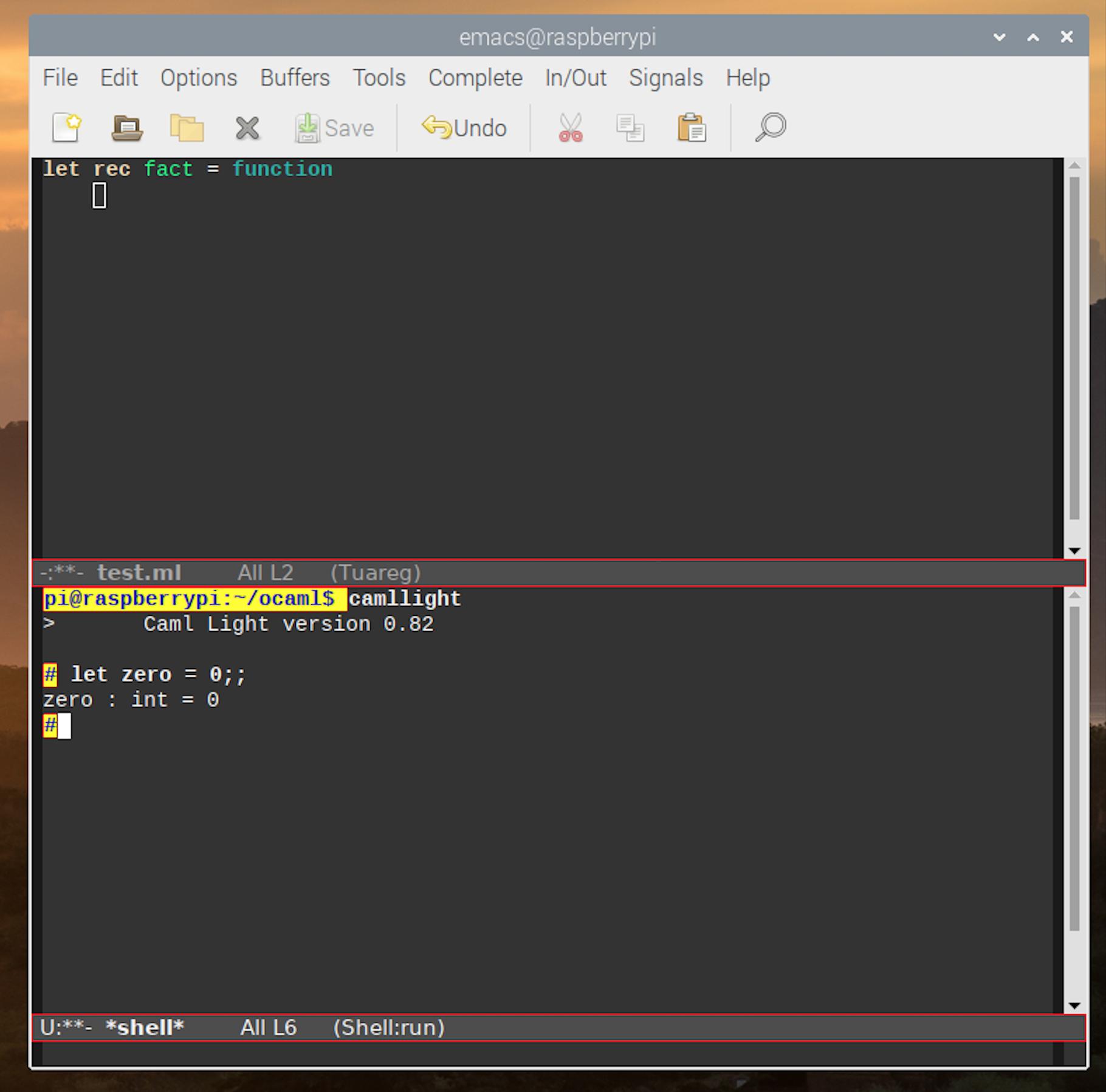 ocaml Enable tuareg mode in the emacs shell Stack Overflow