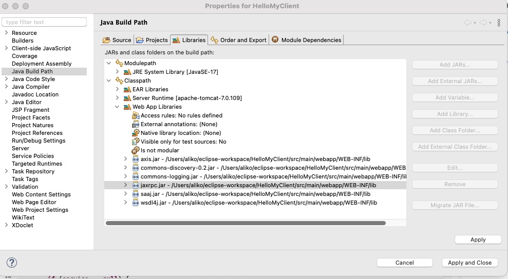 soap "the package javax.xml.namespace is accessible from more than