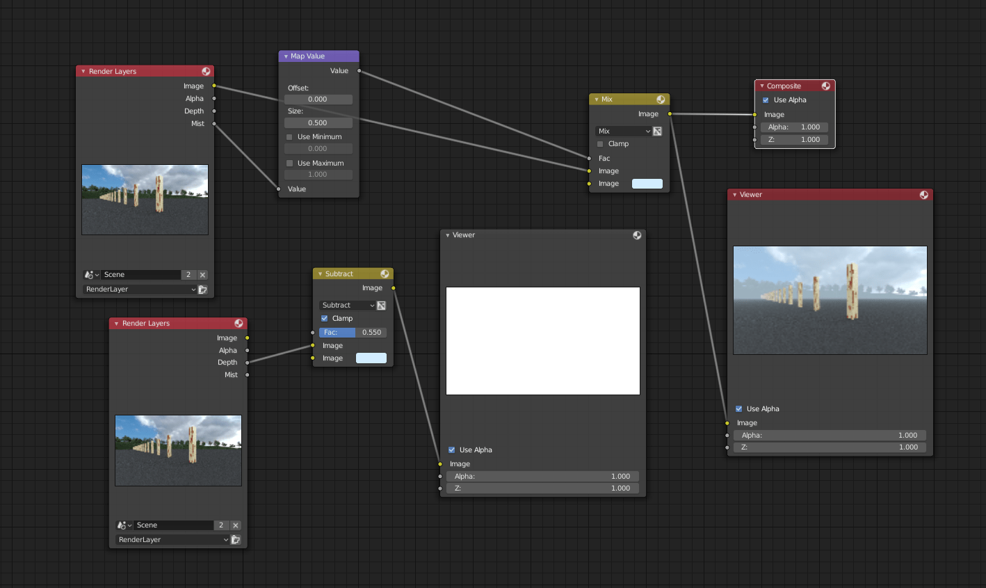 render layers Blender 2.8 Using z height (Depth) gradient to reduce mist intensity Blender