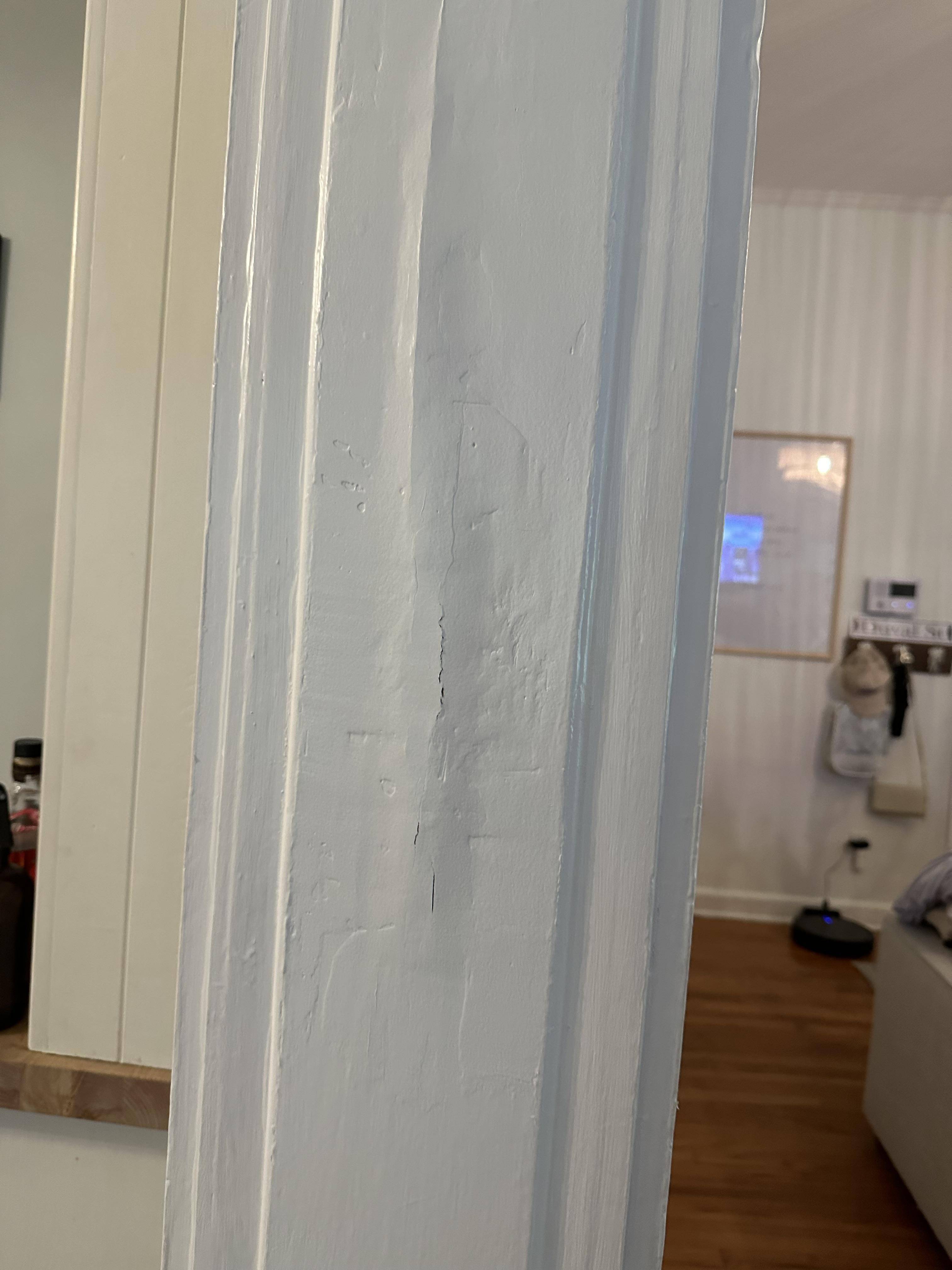 framing Can anyone tell me what this is? Door frame swelling? Home