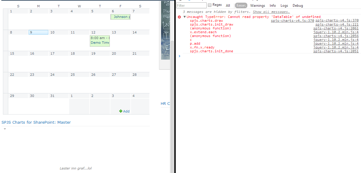 javascript Uncaught TypeError Cannot read property 'DataTable' of