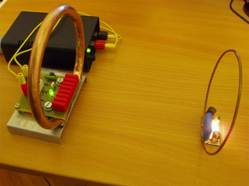 I need the most basic circuit diagram for wireless energy transfer