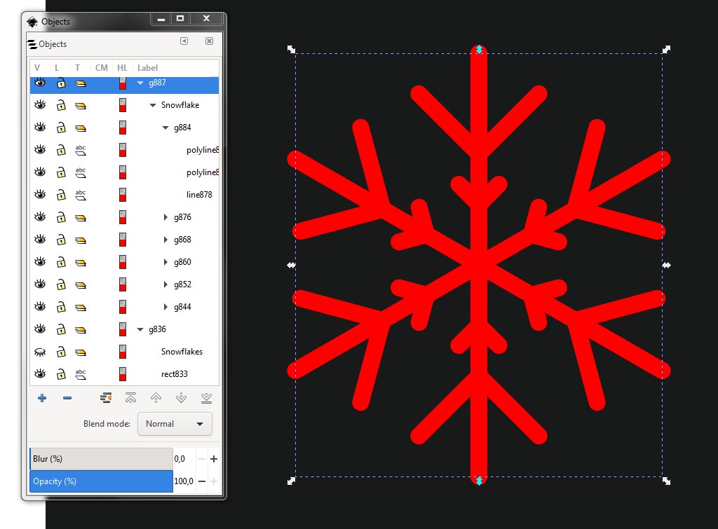 Inkscape, select many paths for stroke to path Graphic Design Stack