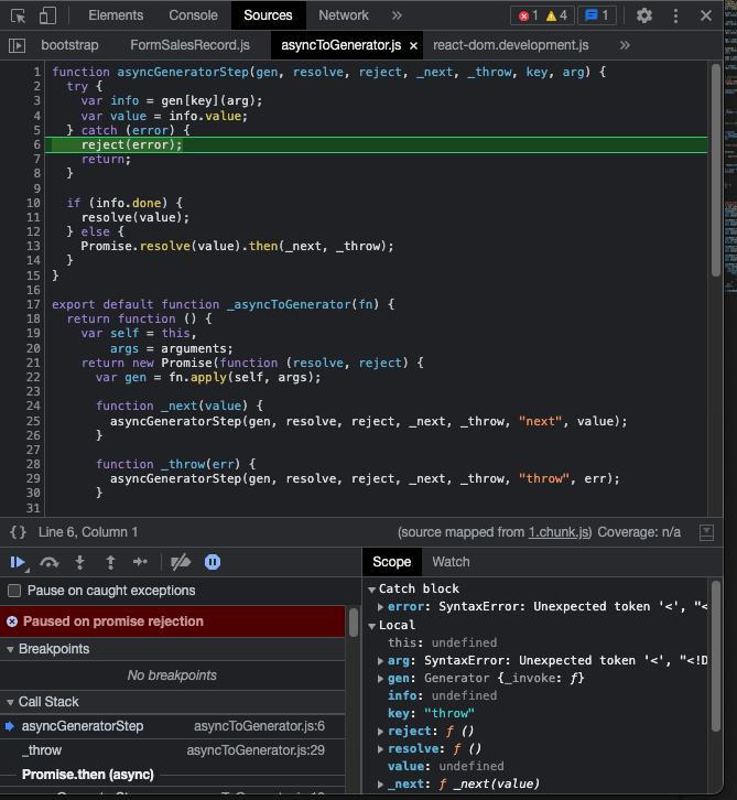 javascript What does this error mean when sending a post request