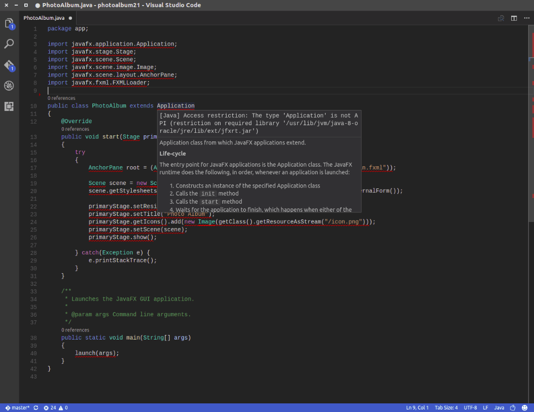 linux Visual Studio Code Java Access Restriction Stack Overflow