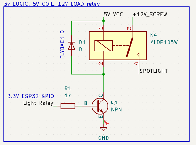 Relay Circuit Schematic
