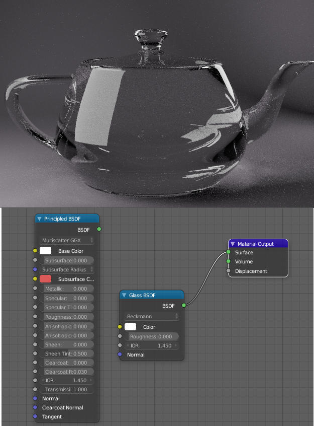 How to control specular/glossyness of glass shader in cycles Blender