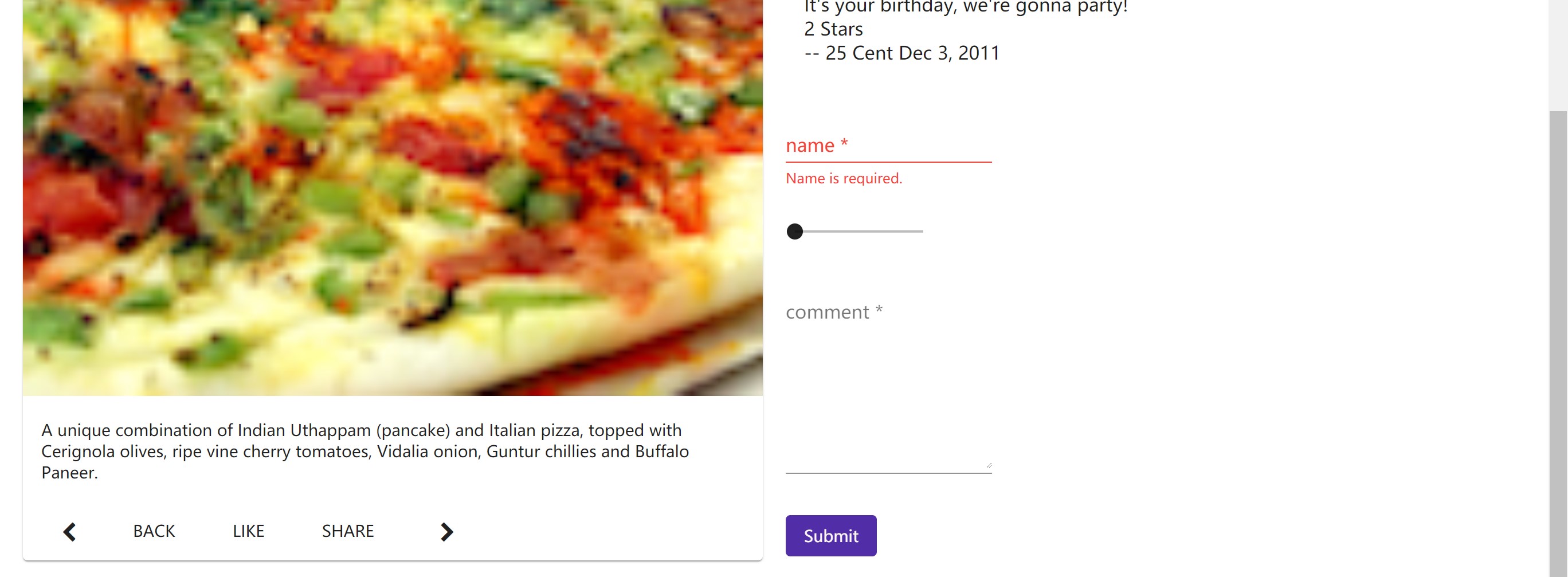 angular The Tag restricts the width of the form and doesn't match the