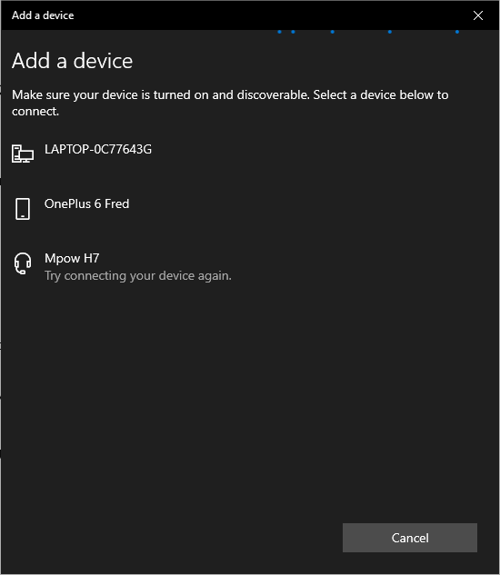 Bluetooth - Try connecting your device again - Super User