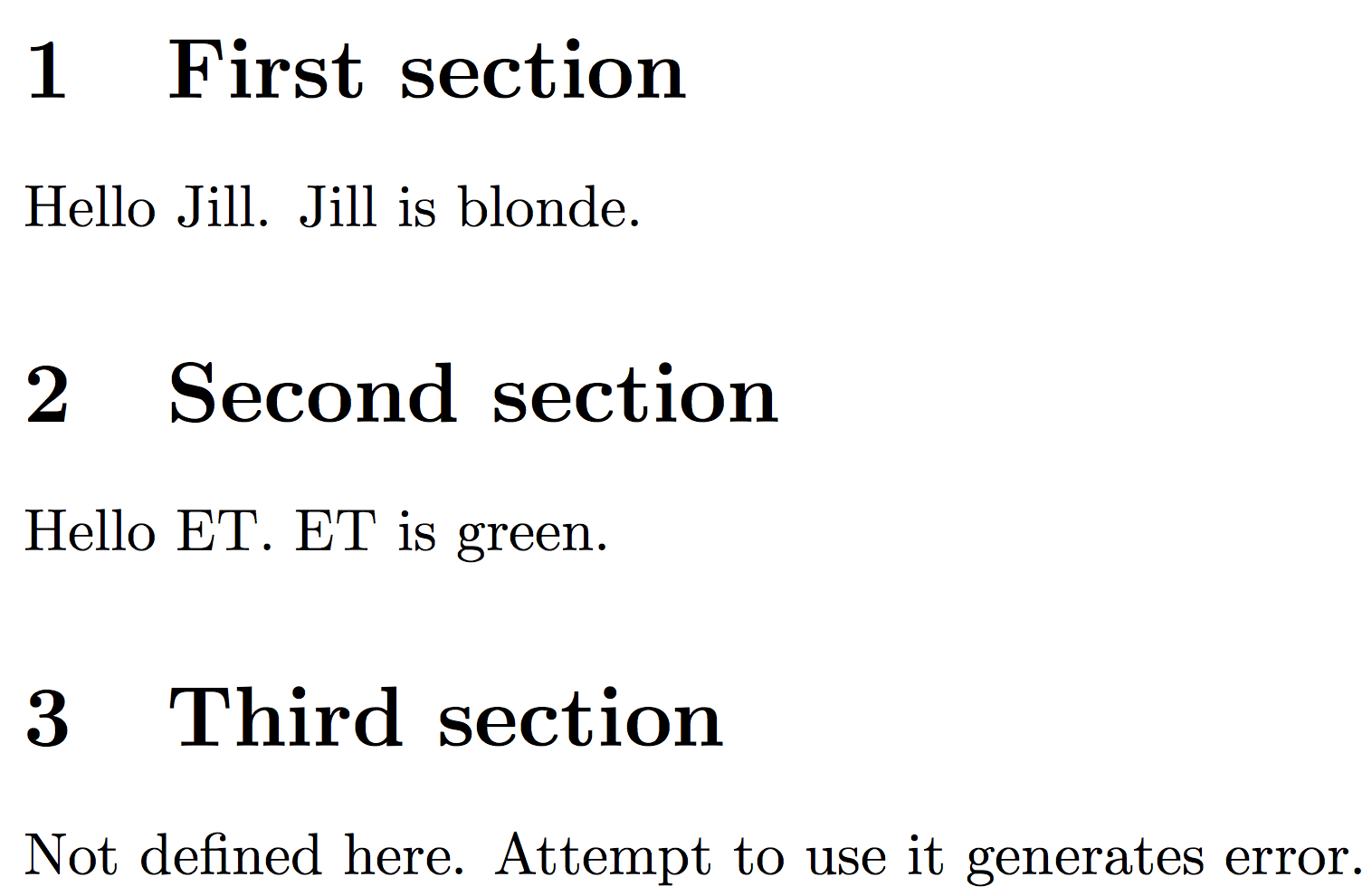 grouping Limit scope to section TeX LaTeX Stack