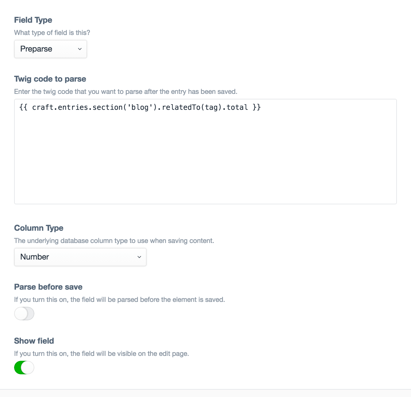 format How can I create a visually weighted tag cloud? Craft CMS
