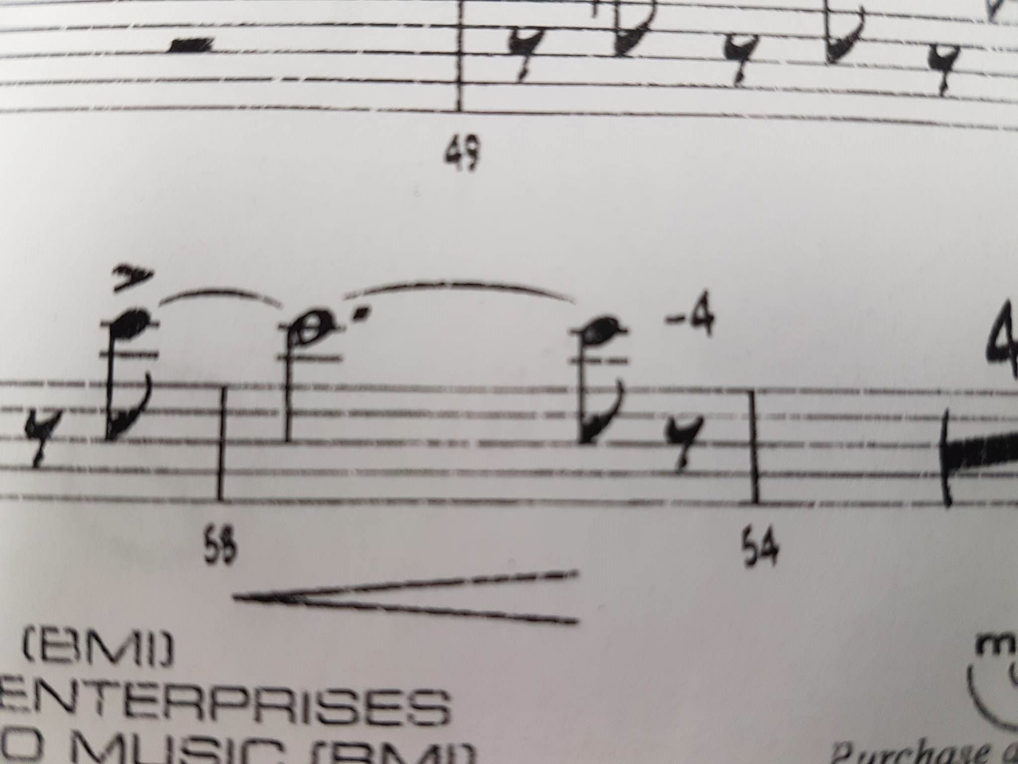 notation What does a 4 above the stave mean? Music Practice