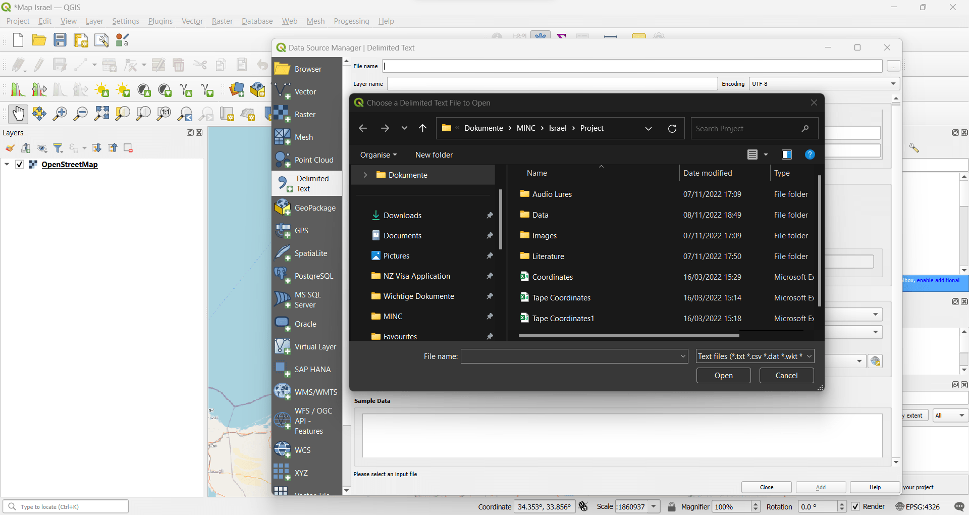 QGIS doesn't show certain folders and files in browse mode Geographic