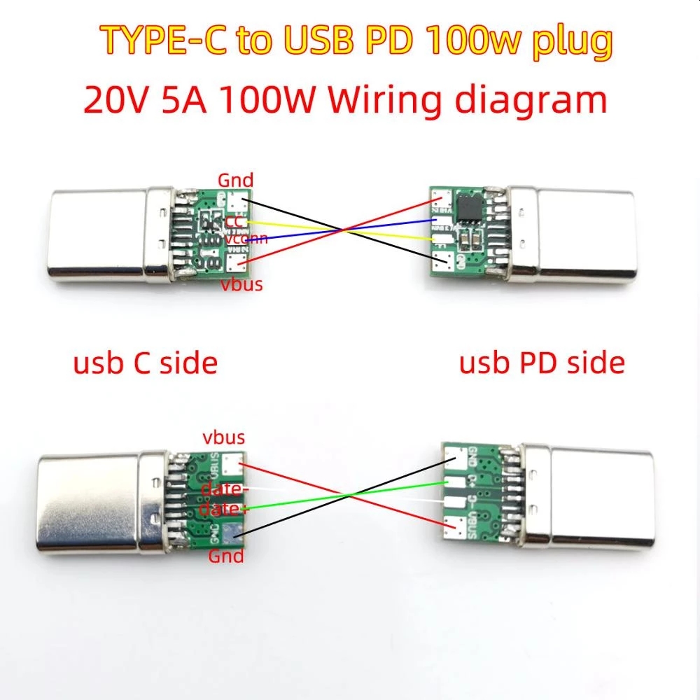 Howto repair broken USB-C Power Delivery cable? - Super User