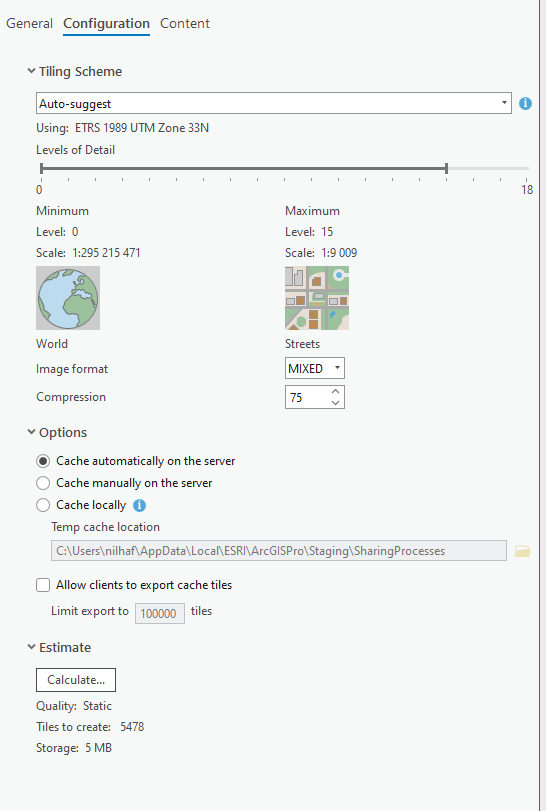 Legend from raster not appearing correctly when uploaded to ArcGIS