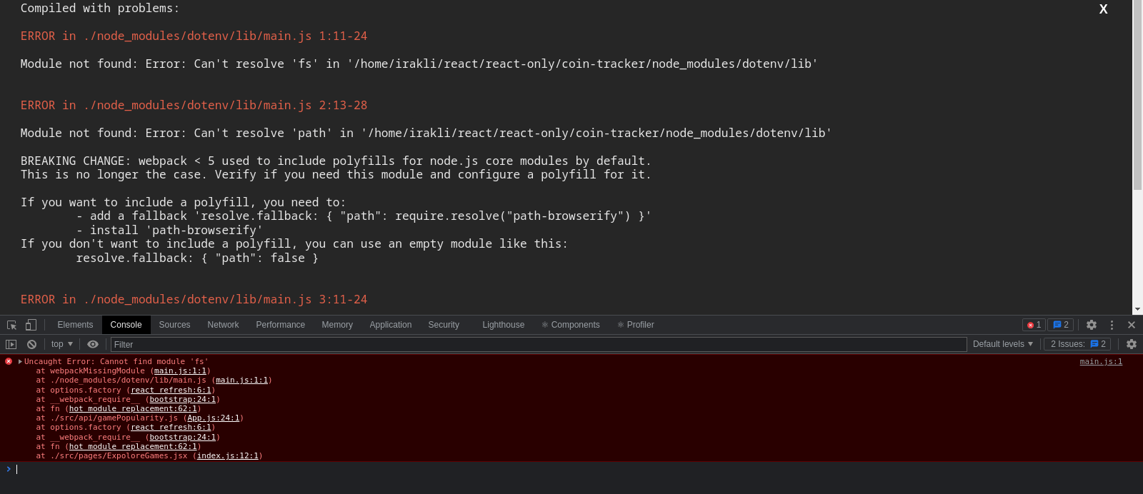 javascript can not reading dot env value in axios. If importing