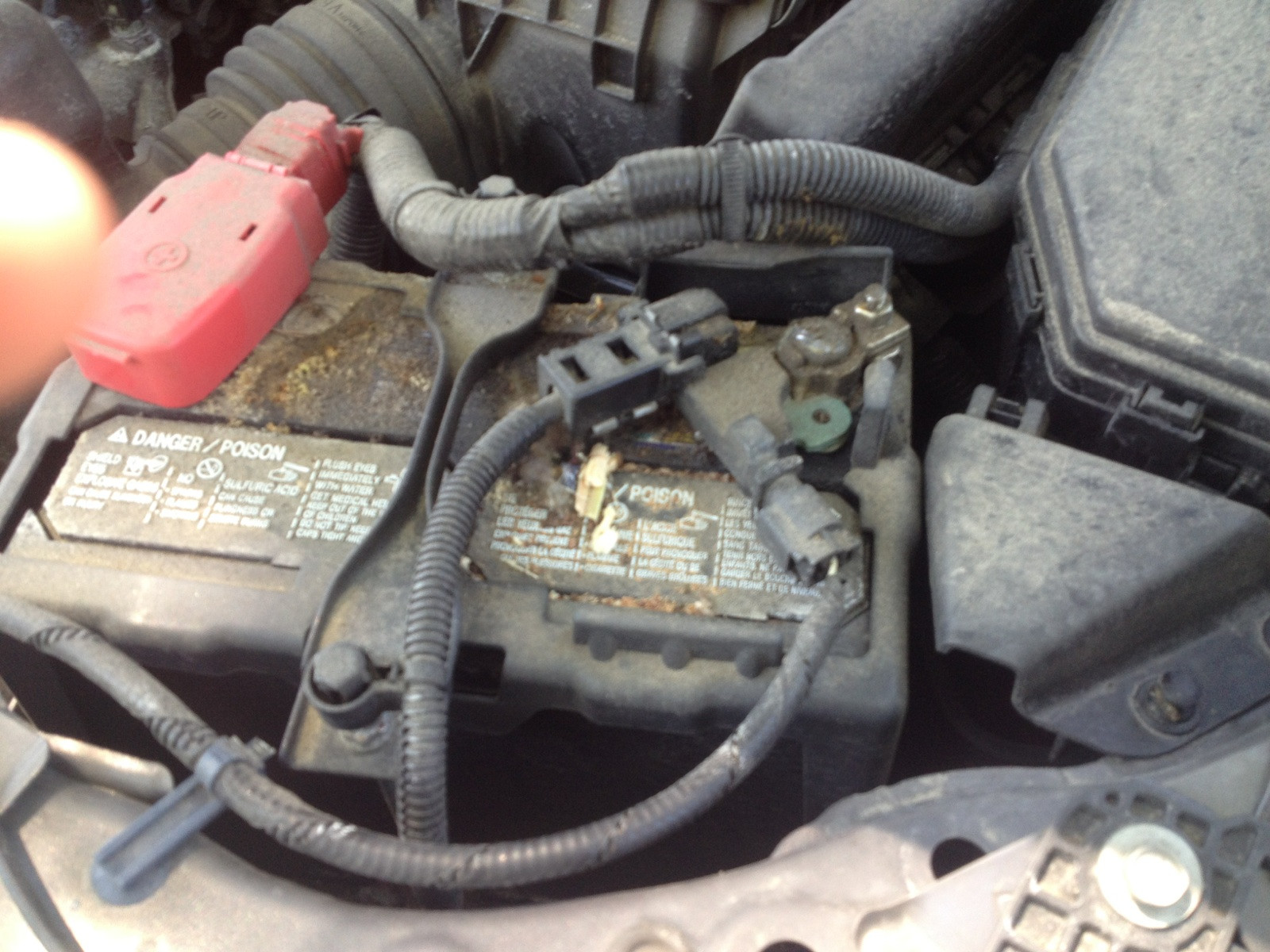 civic - How to find and access the actual terminals of car battery