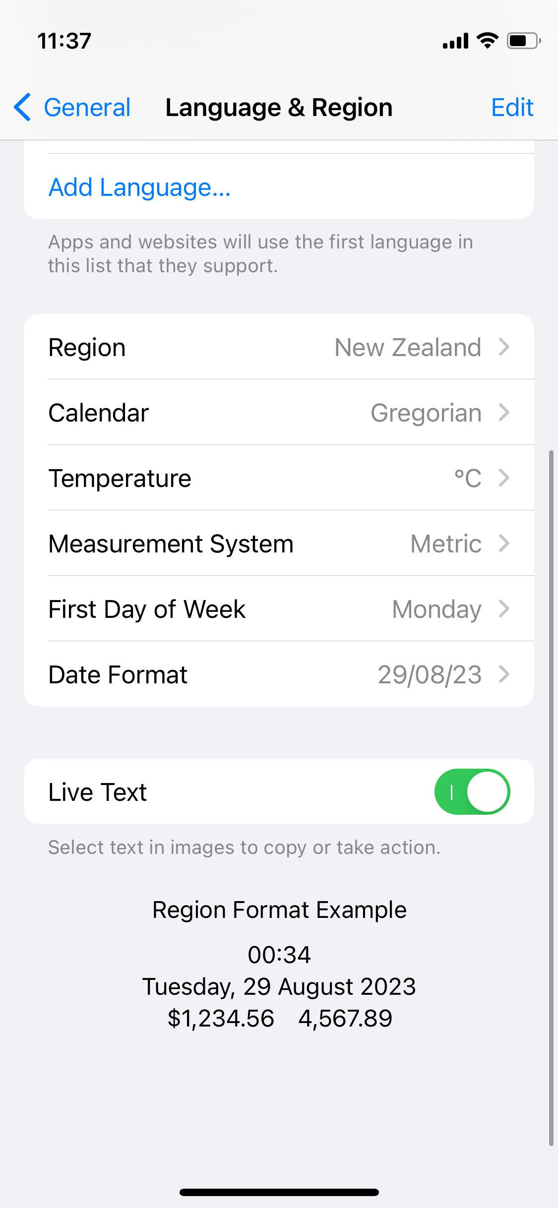ios ISO 8601 week numbers on iPhone? Ask Different