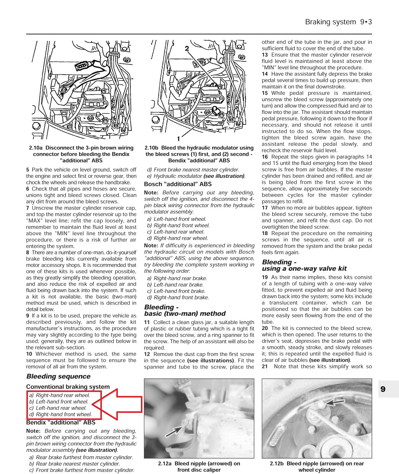 Weird bleeding sequence for brakes - Motor Vehicle Maintenance & Repair