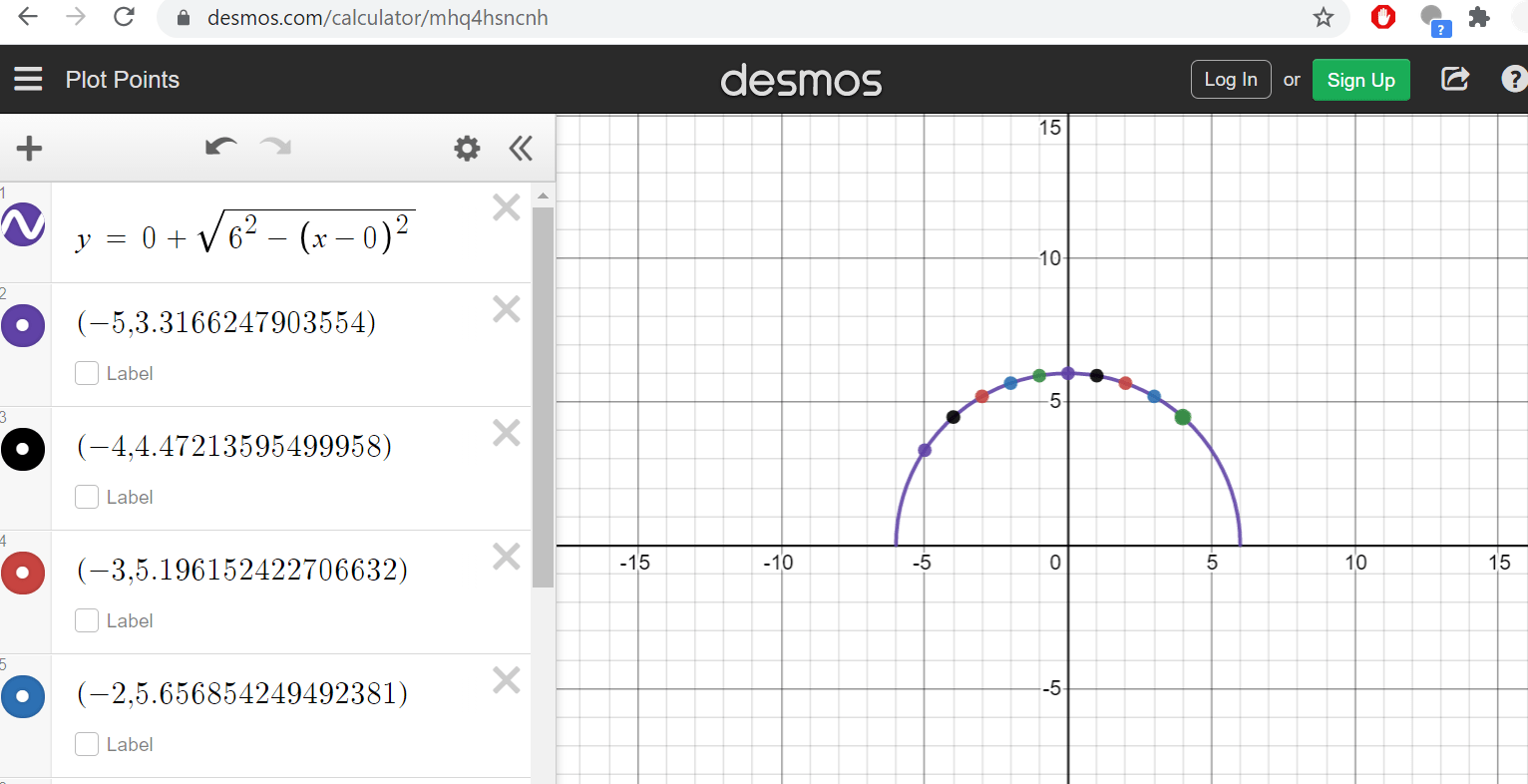 python How to plot the equation for a semicircle Stack Overflow