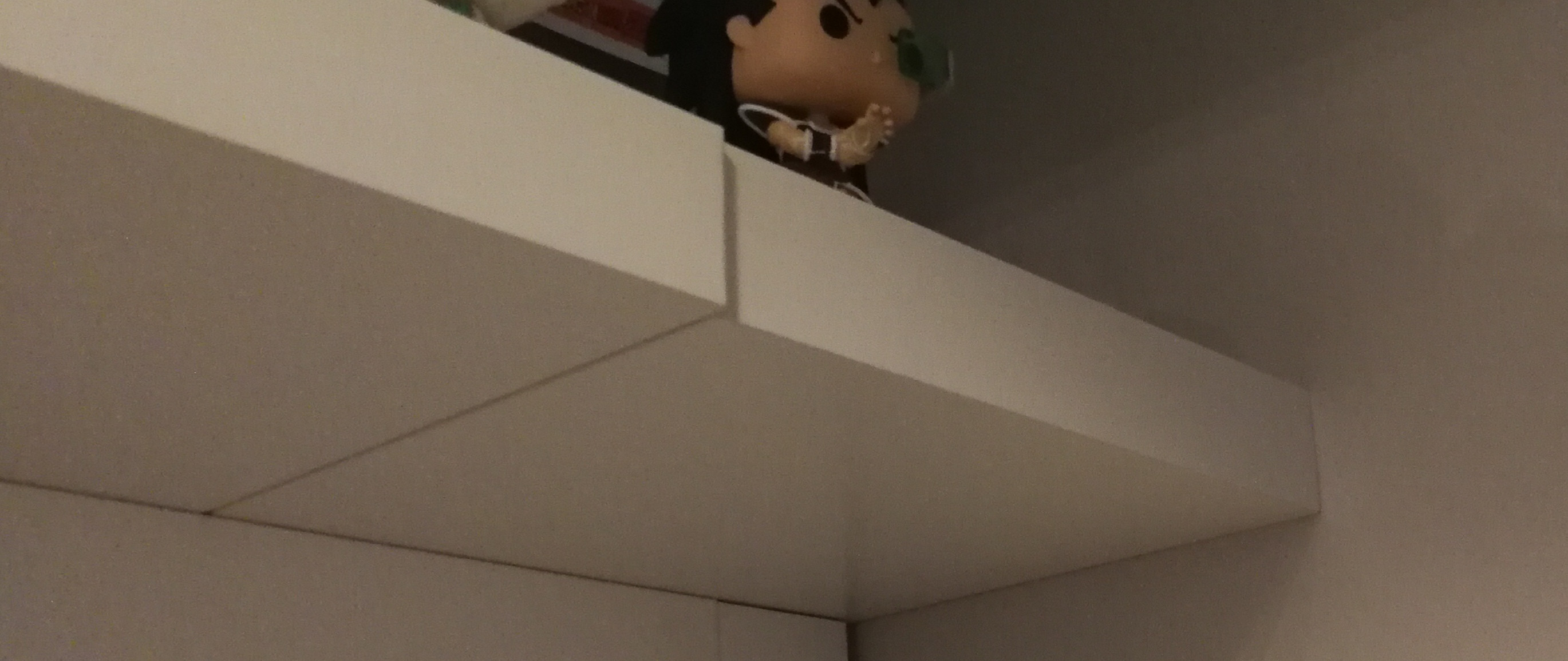 drywall How to fix a floating wall shelf on an uneven wall Home