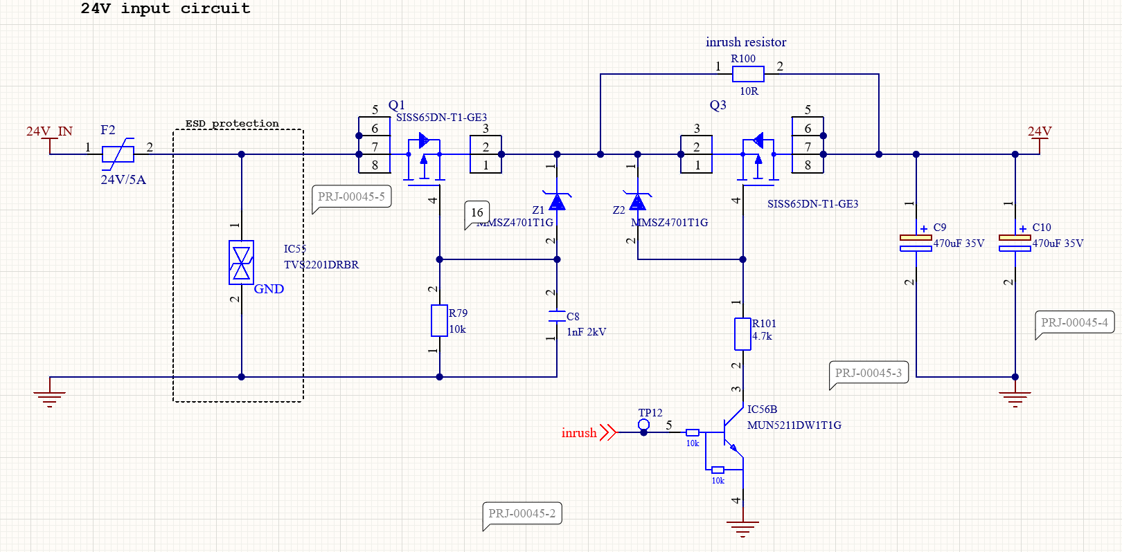 tvs TVS2201 clamping diode failed at 27 V Electrical Engineering