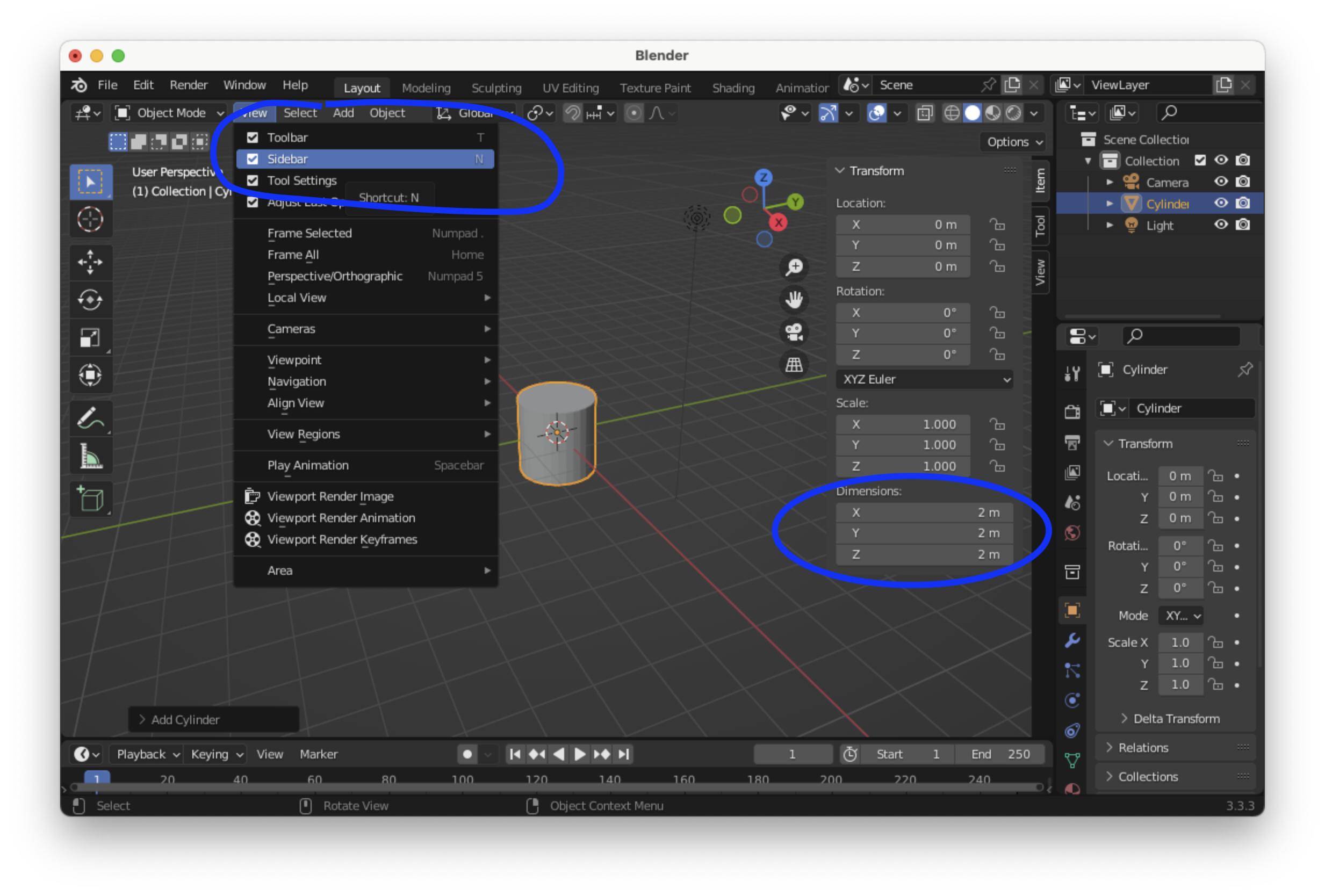 mesh Changing Specific Cylinder Radius or Diameter in Blender 2.9 Blender Stack Exchange