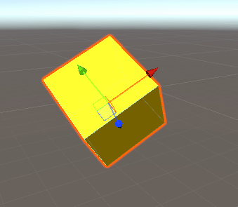How to lock unity transform tool to main 3 axes while game object it