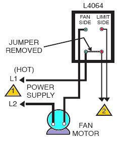 hvac - How should I wire this White-Rodgers fan and limit control? What