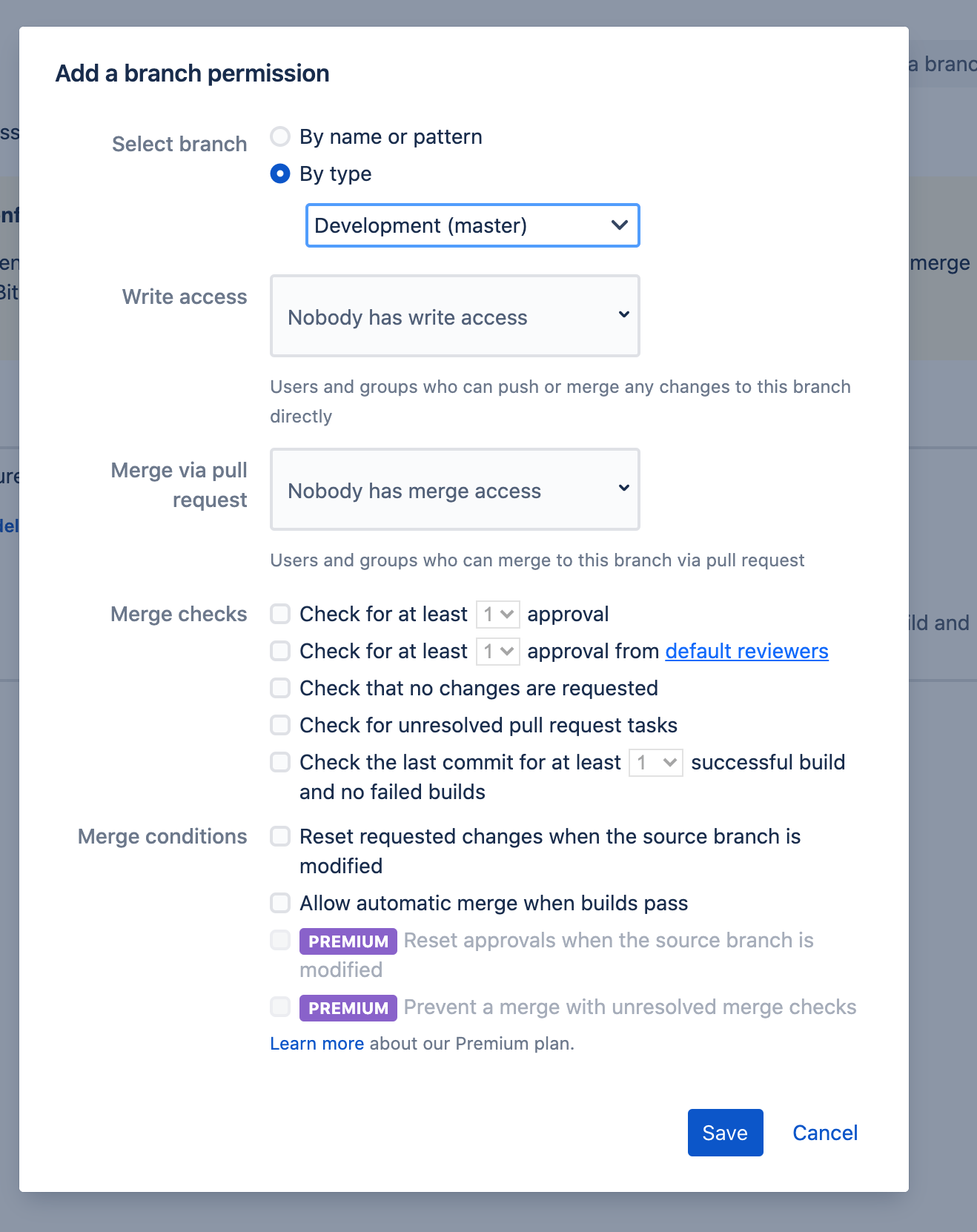 gitlab How to restrict access to the master branch in Git Stack