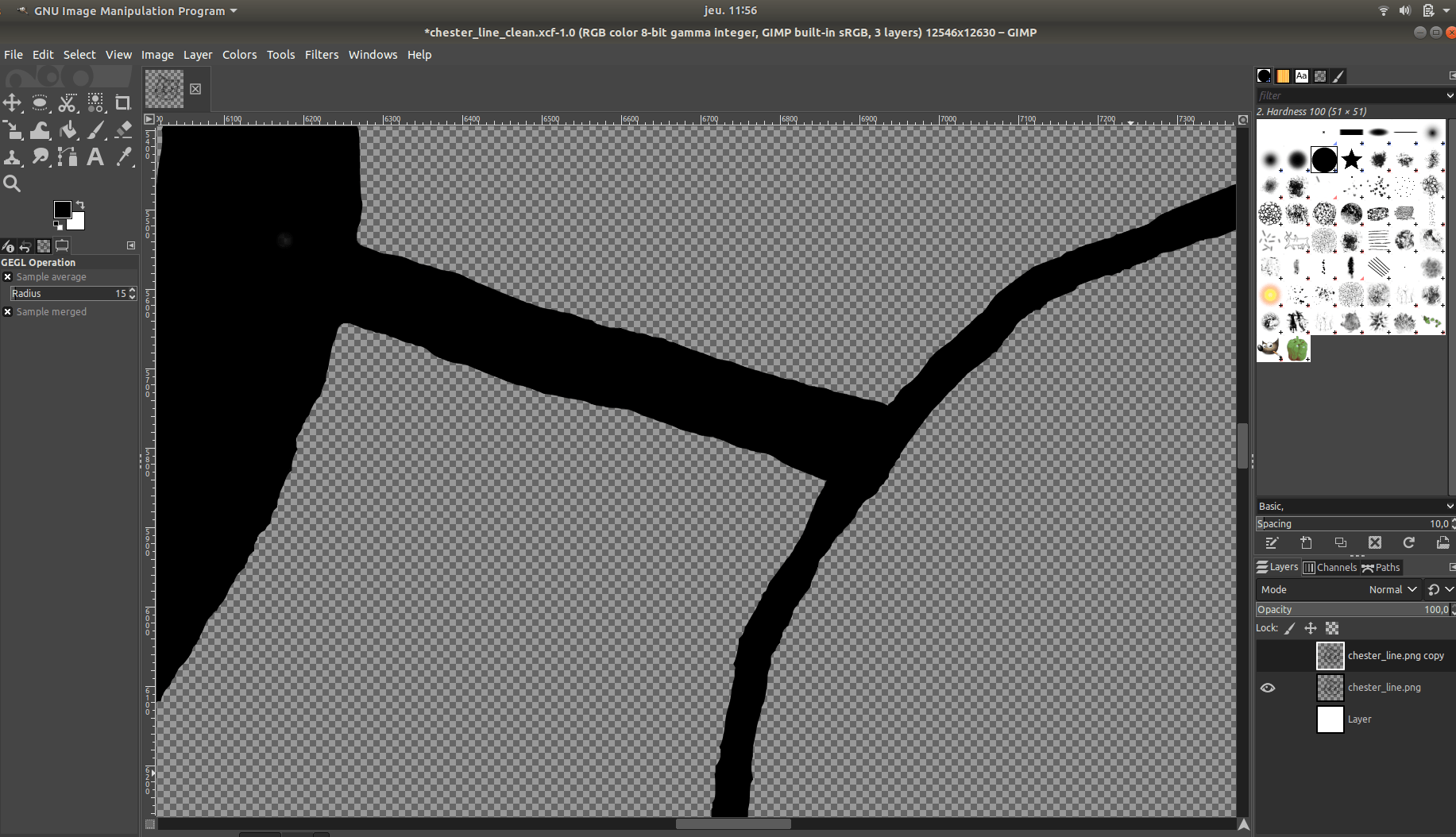 inkscape - smoothing unclean lines in GIMP - Graphic Design Stack 