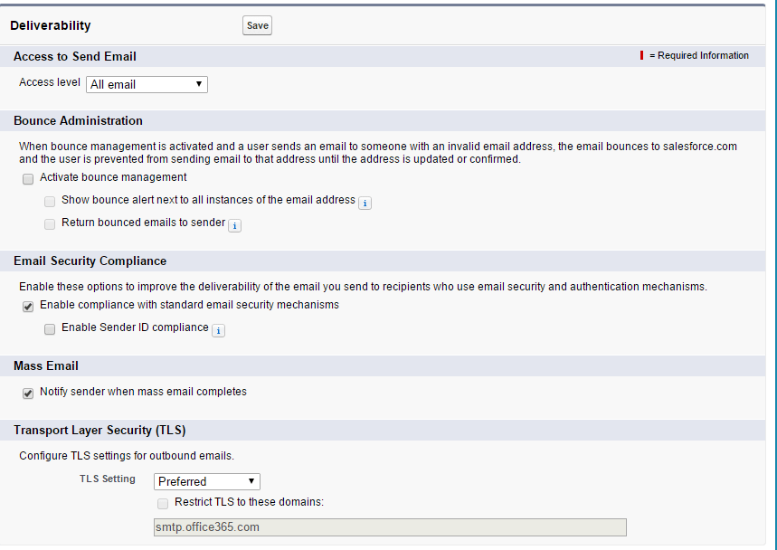 email Salesforce SMTP Relay with Office 365 Salesforce Stack Exchange
