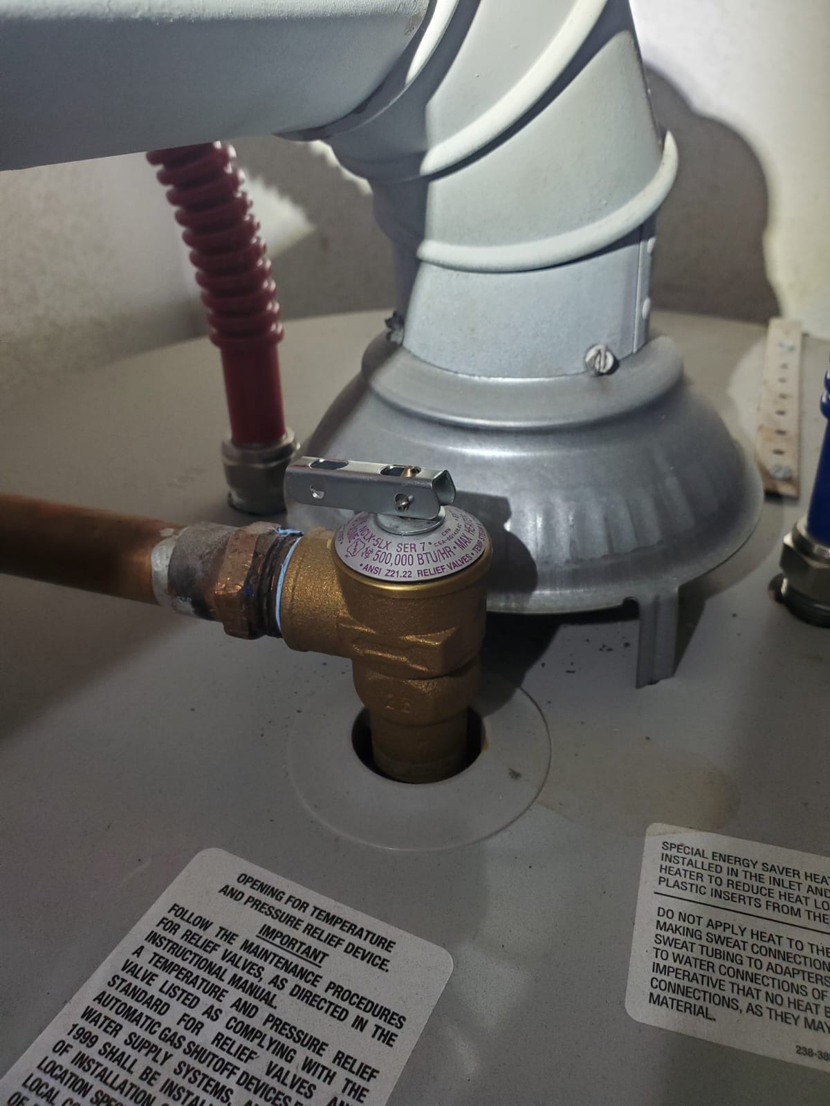 plumbing Temperature Pressure Release (TPR) Valve Leaking Home