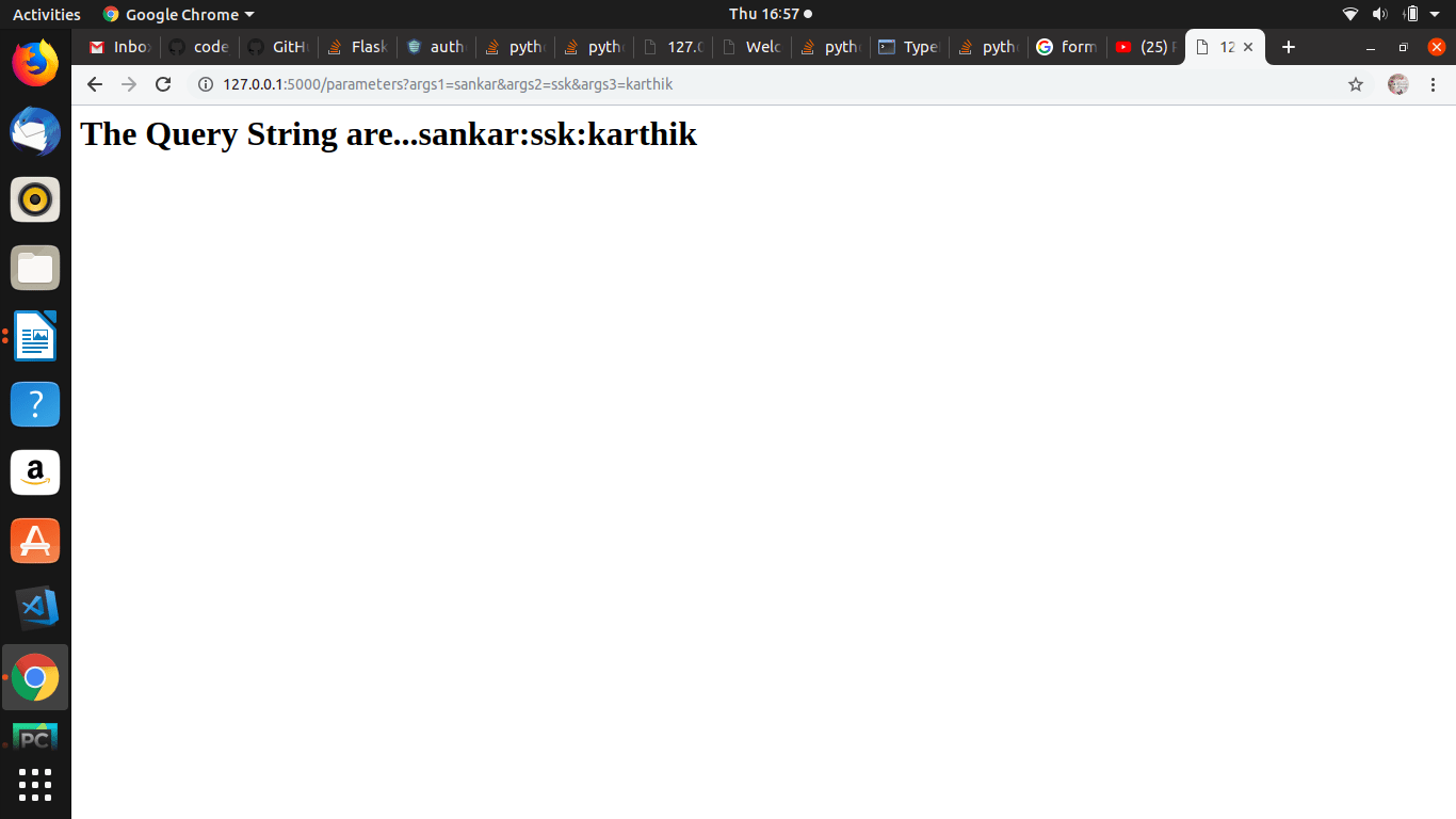 python How do you access the query string in Flask routes? Stack