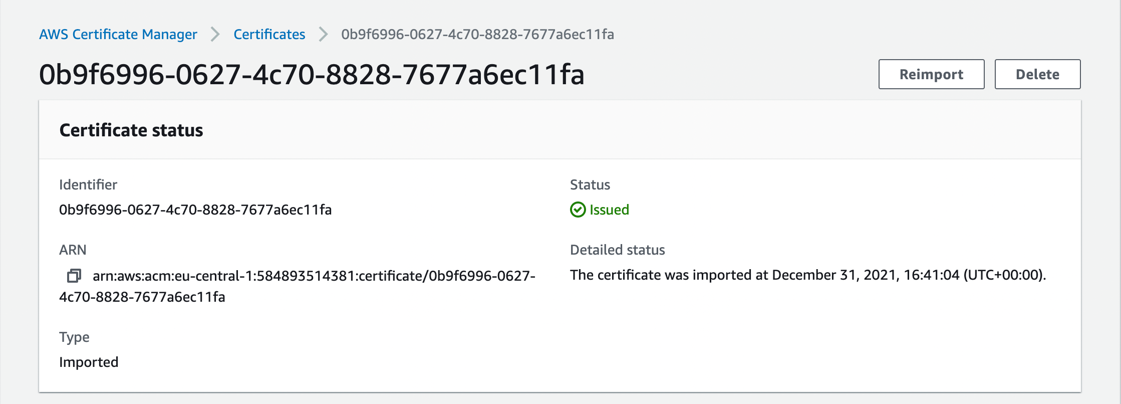 amazon web services Install ZeroSSL certificates on AWS ELB HTTPS listener for Keycloak