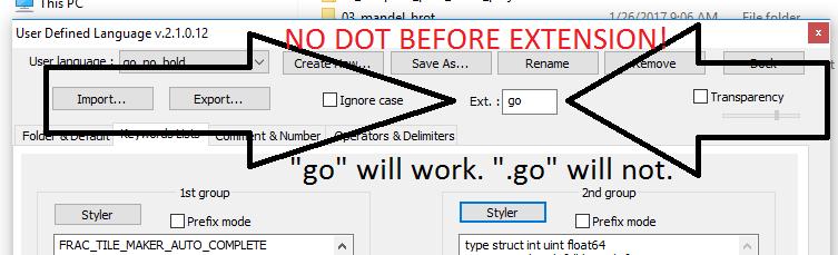How can I tell Notepad++ to always use a particular language with a