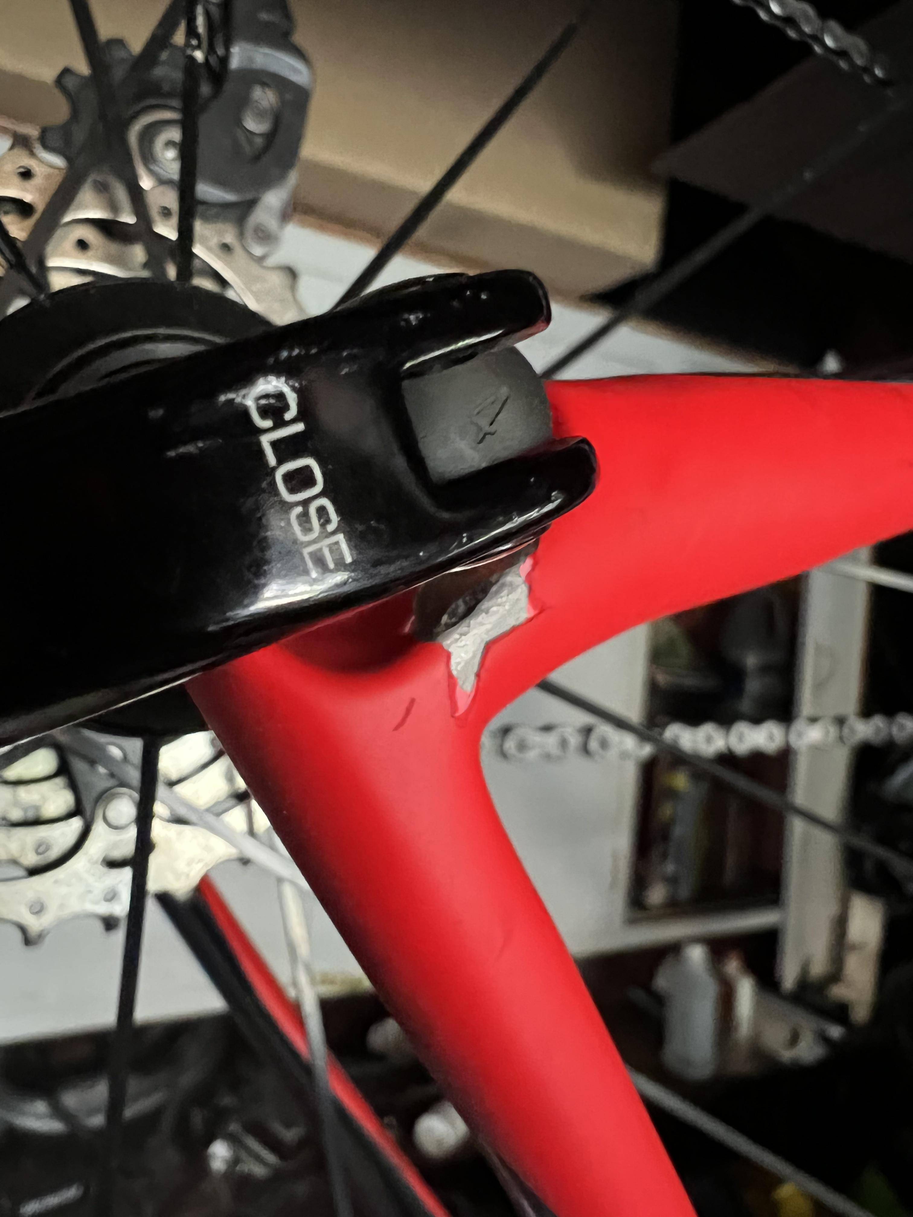 frames Should I be worried about potential chip in carbon near