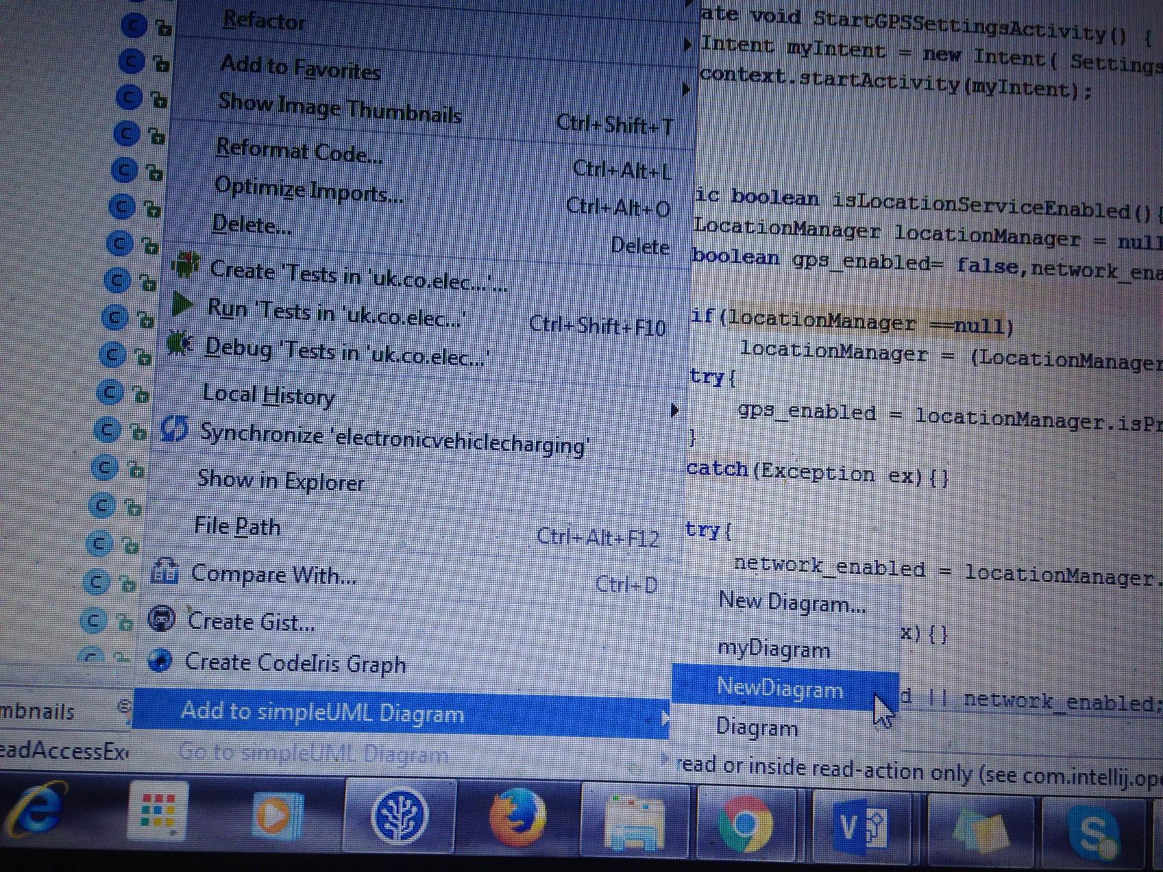 How to generate Class Diagram (UML) on Android Studio (IntelliJ Idea