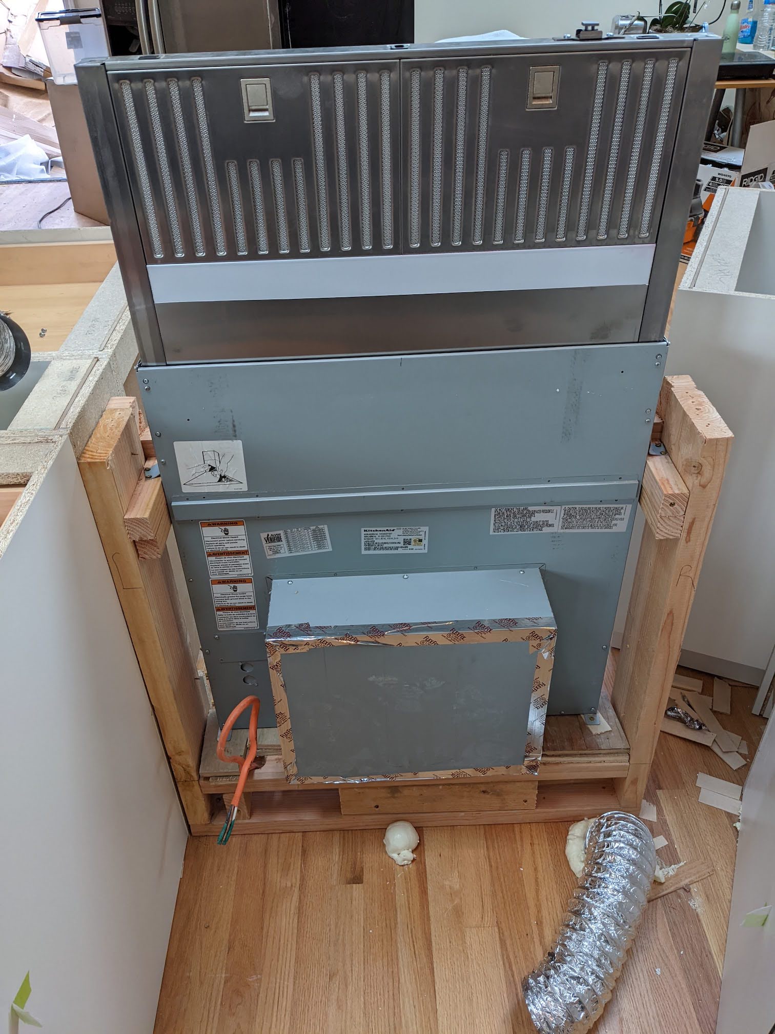 exhaust vent Telescopic downdraft installation Home Improvement