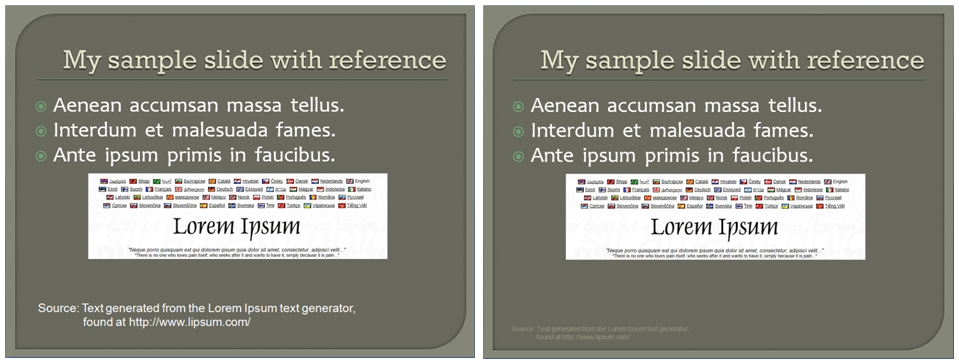 presentation - Should citations on PowerPoint slides be shortened 