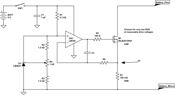 How do I design a constant current load circuit? - Electrical