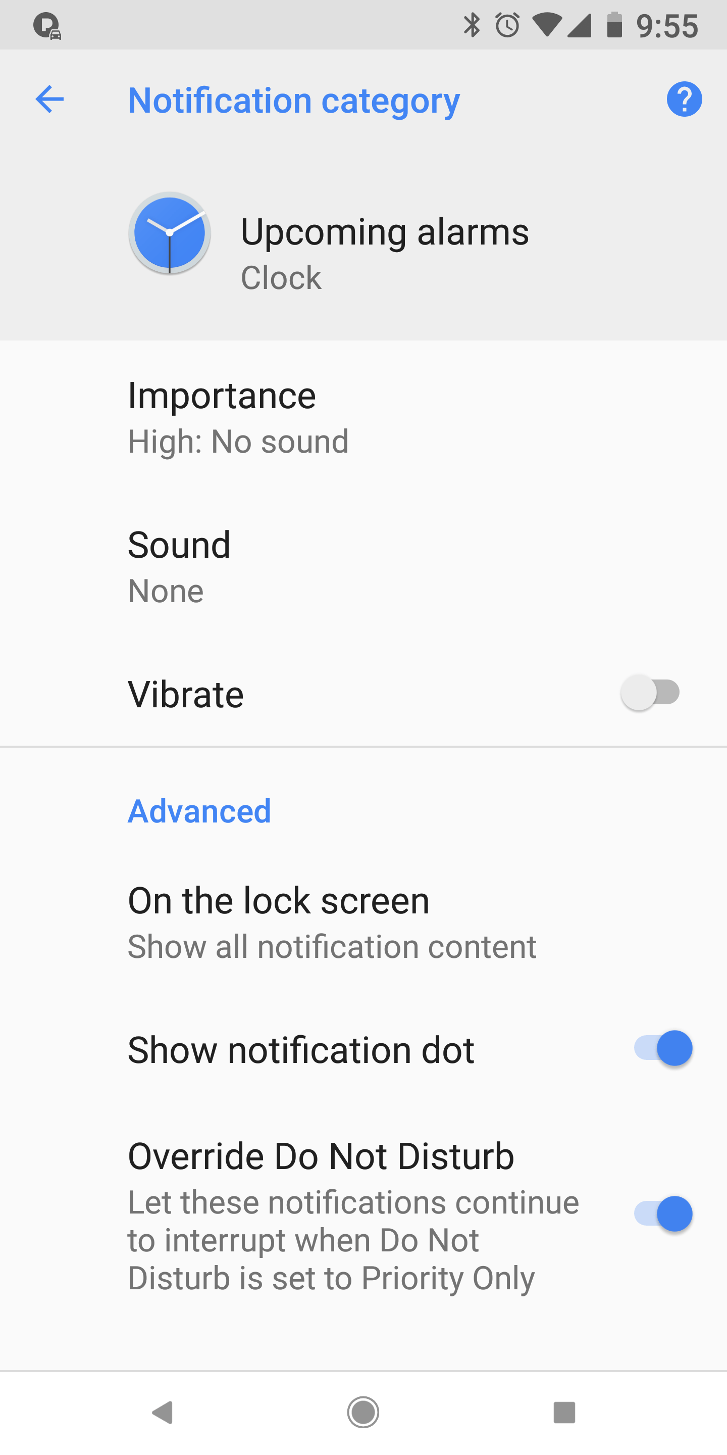Disable Alarm" Notification (without disabling alarm