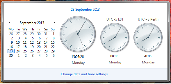 taskbar - A Windows clock to show both UTC and local time? - Super 