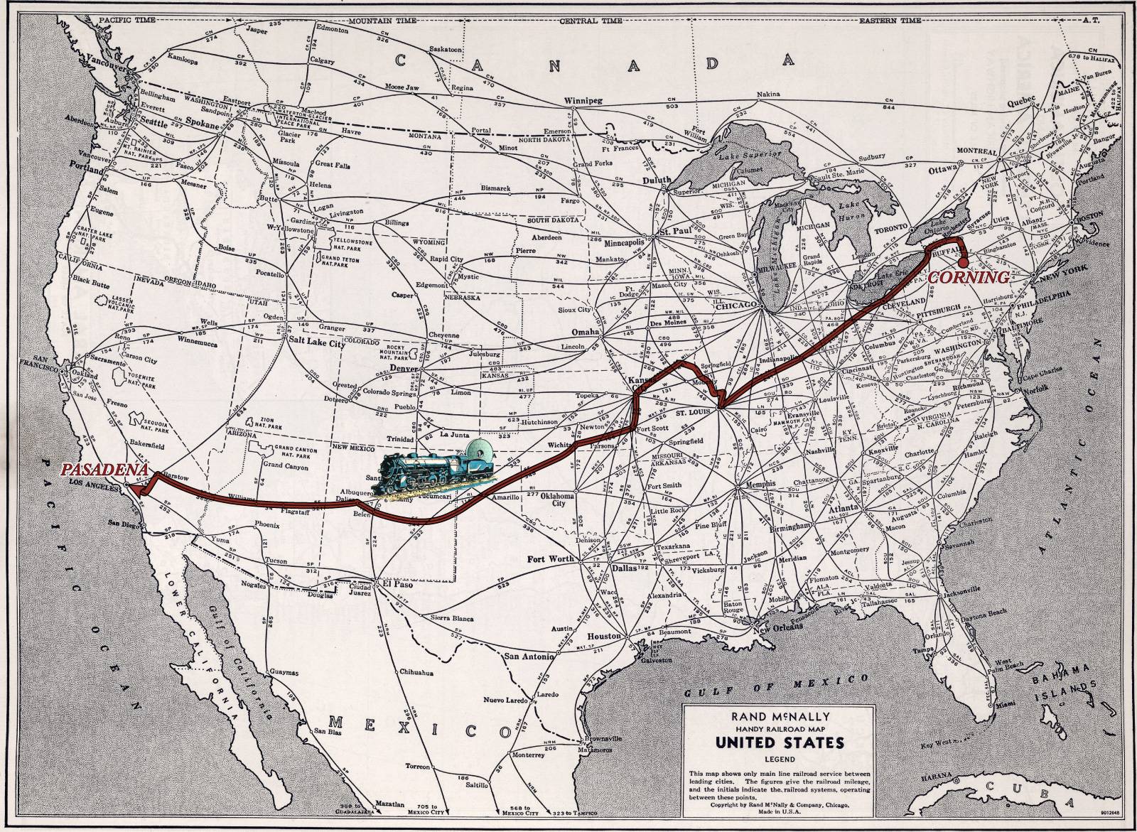 technology What train route did the 200 inch Hale telescope mirror