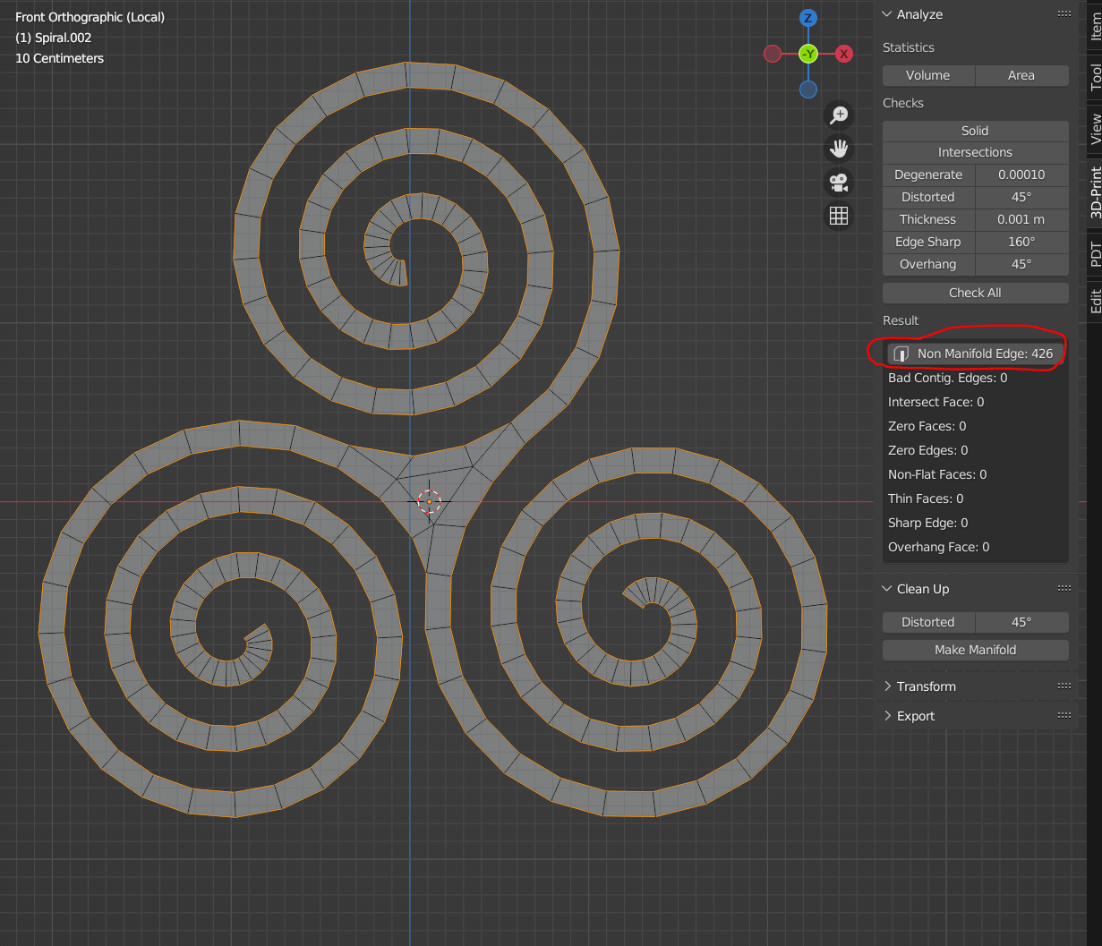 edit mode - Where are the non-manifold edges? - Blender Stack Exchange