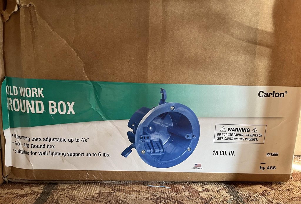 electrical How much weight can an old work box hold? Home