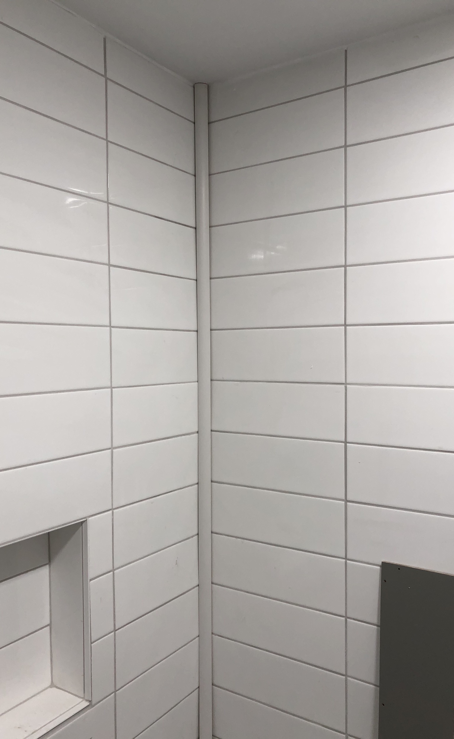 tile Gluing pvc quarter round in the shower corner Home Improvement Stack Exchange