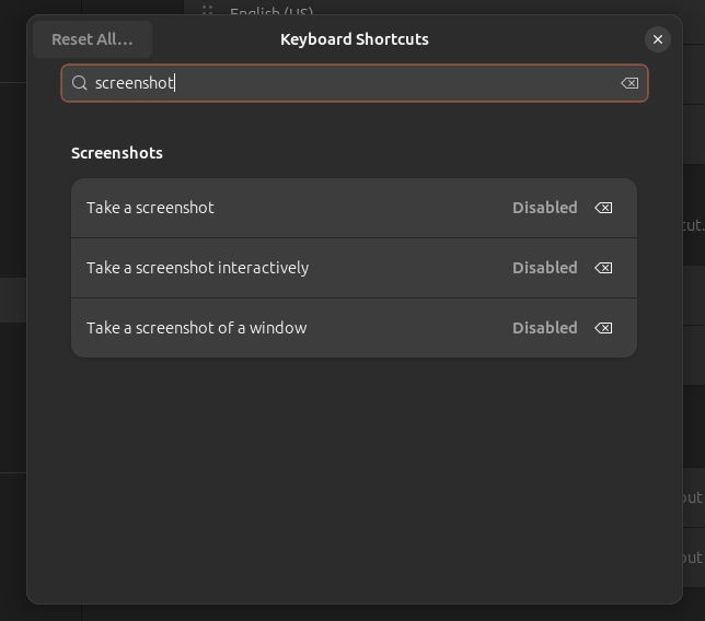 shortcut keys How to change screenshot application to Flameshot on